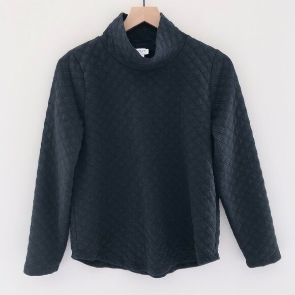 J.Crew Factory Quilted Mockneck Pullover - Picture 2 of 4